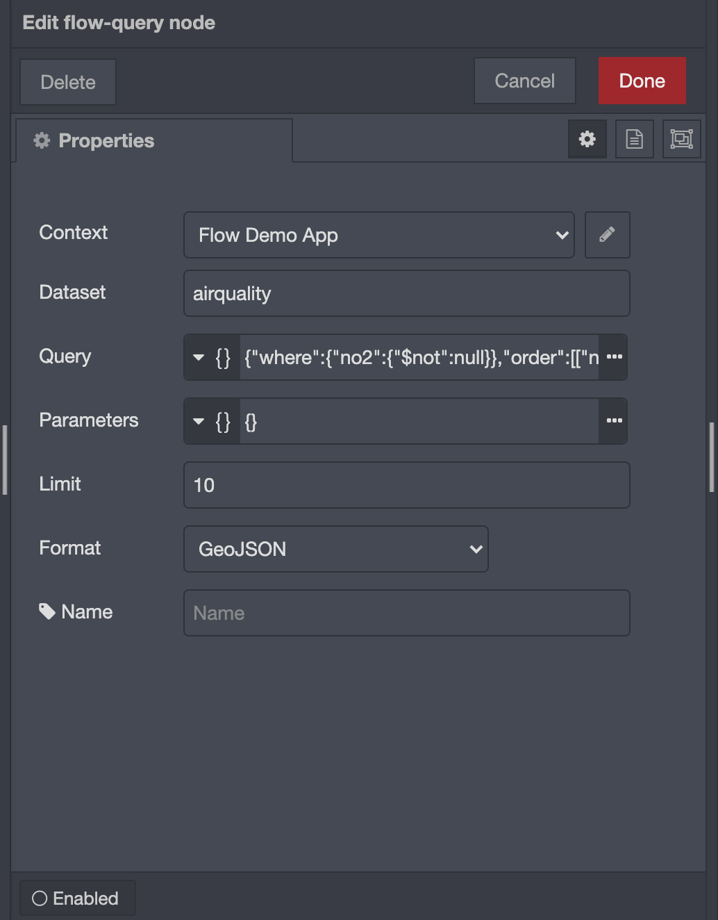 Flow Query Node